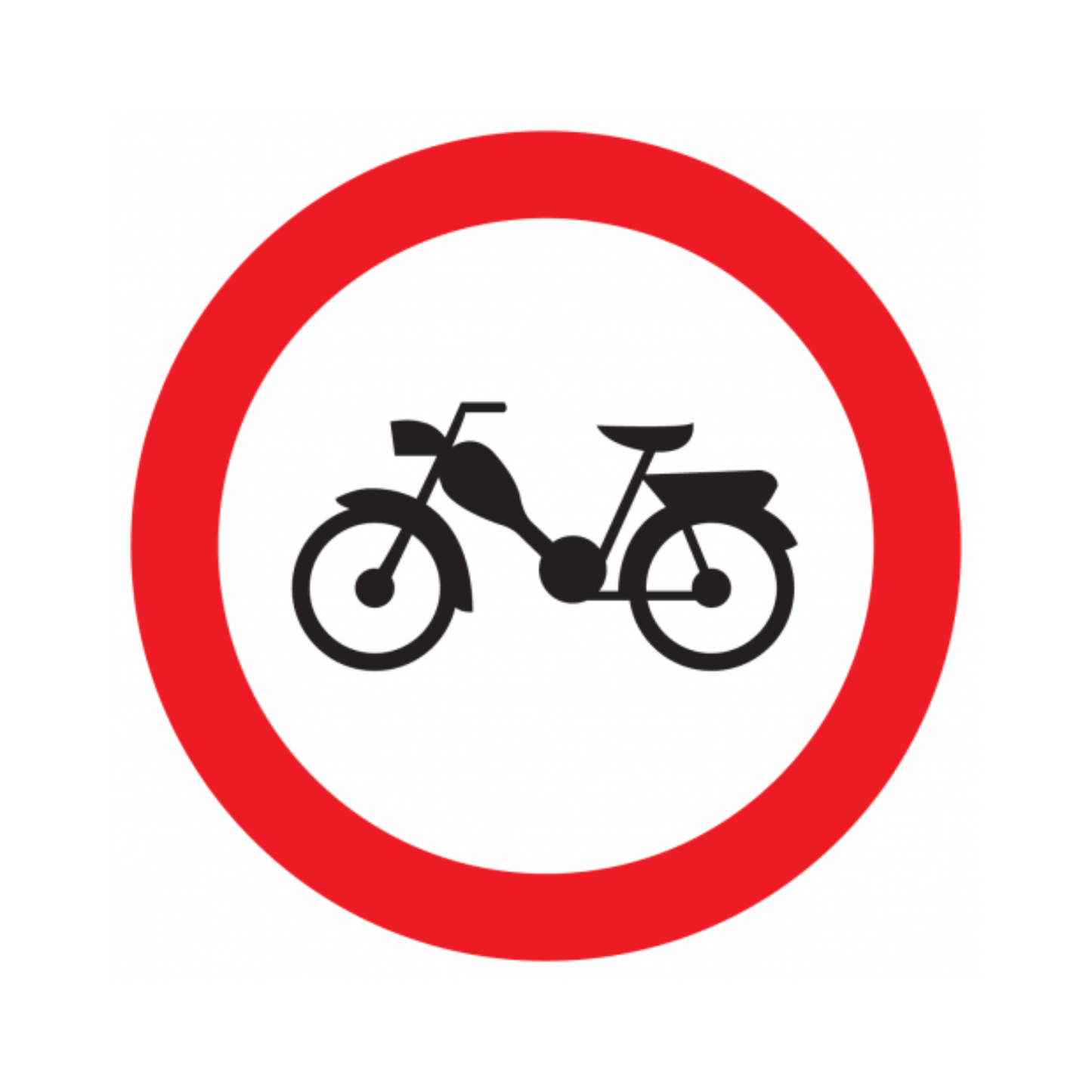 Bromfiets verboden