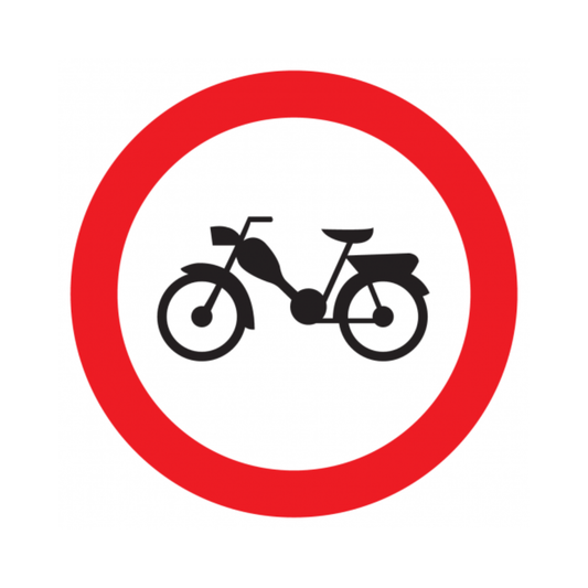 Bromfiets verboden