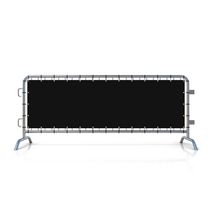 Crowd control barrier cloth