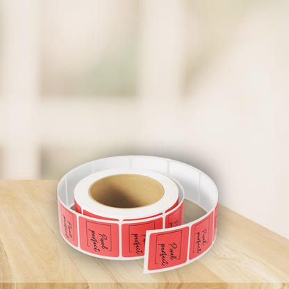 Sticker on roll