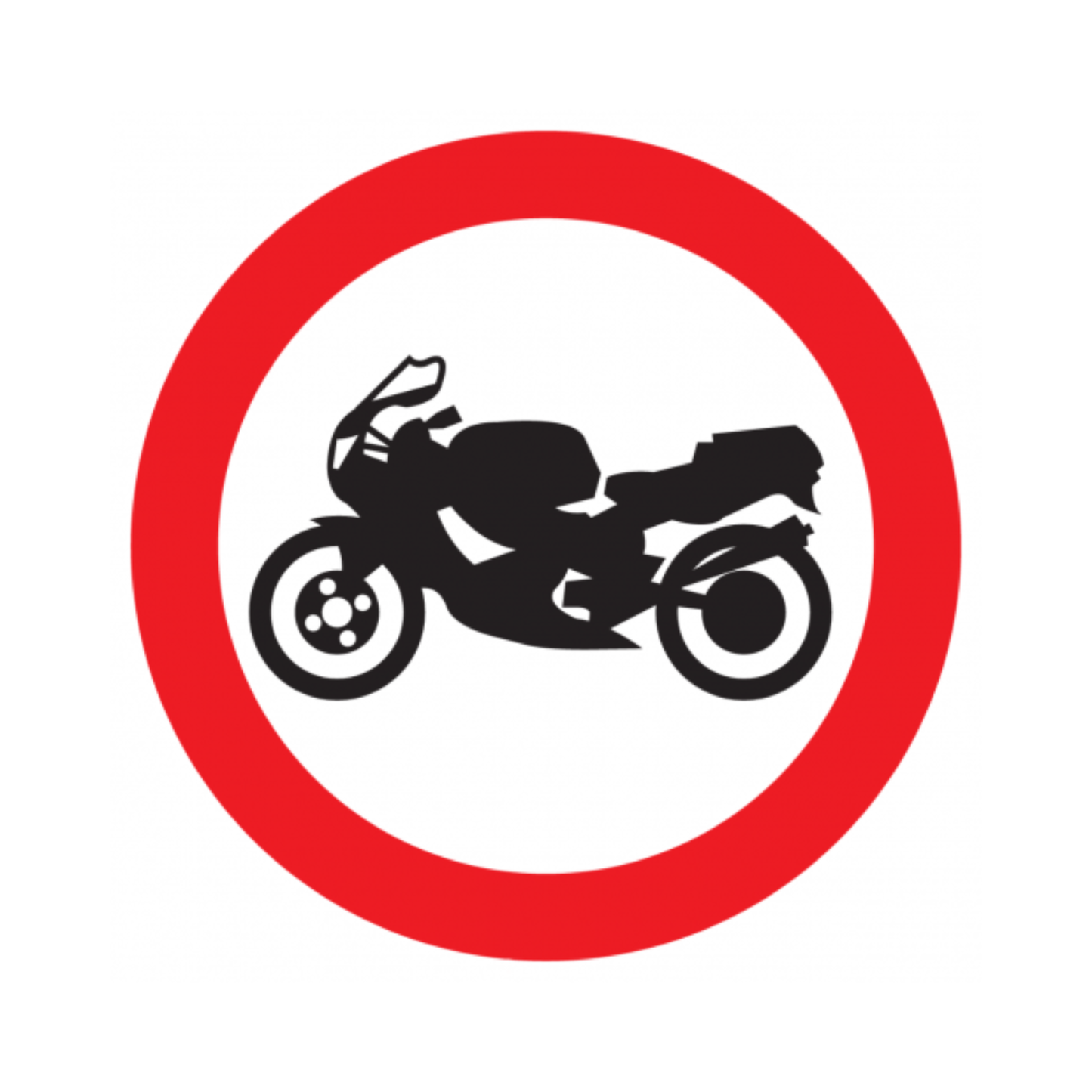 Motorfiets verboden