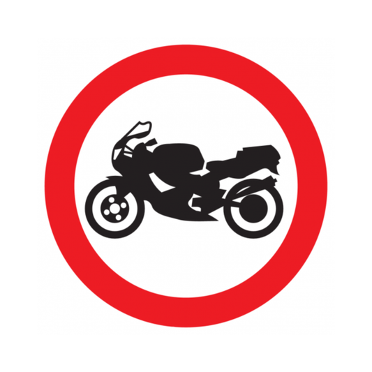 Motorfiets verboden
