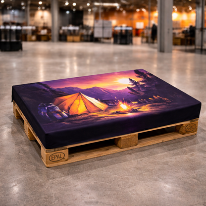 Crowd control barrier cloth